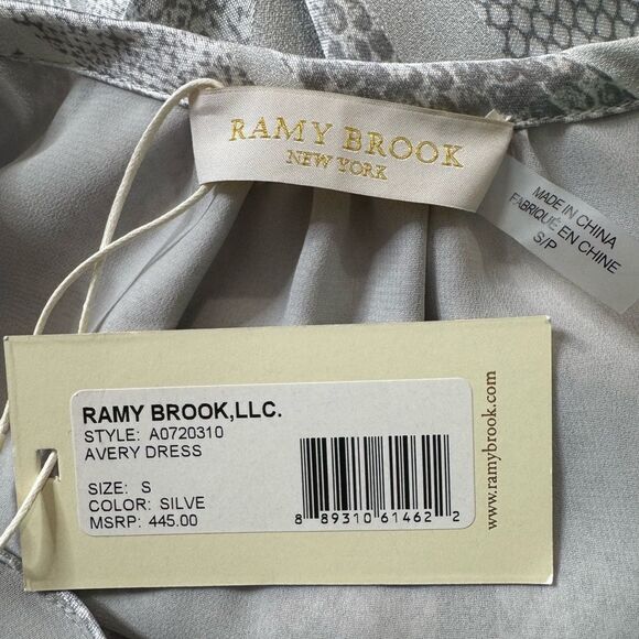 Ramy Brook NWT Avery Dress in Silver Size Small - Picture 5 of 5